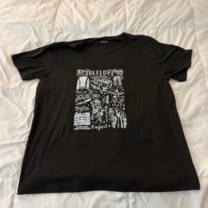 Taylor Swift Folklore Black Graphic T-Shirt